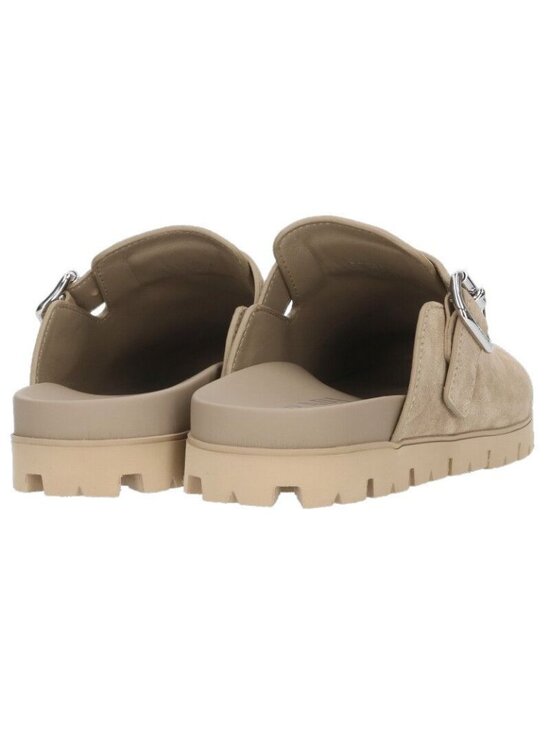 Prada Triangle Suede Sandals main image 5